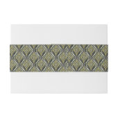 Bandeau De Faire-part Emerald & Gold Art Déco (Dos exemple)