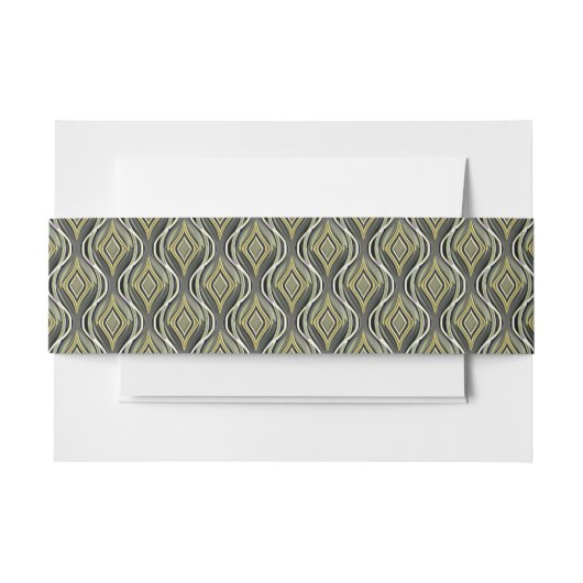 Bandeau De Faire-part Emerald & Gold Art Déco (Devant Example)