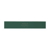 Bandeau De Faire-part Emerald Green & Gold Chic Mariage tendance (Plat)