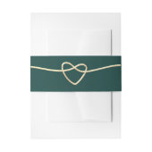 Bandeau De Faire-part Emerald Green Mariage Belly Band (Devant example)