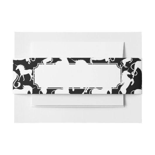 Bandeau De Faire-part ensemble de licornes (Devant Example)