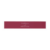 Bandeau De Faire-part Ensemble de mariage formel bordeaux (Plat)