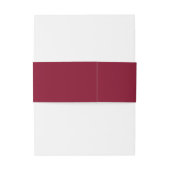Bandeau De Faire-part Ensemble de mariage formel bordeaux (Dos Example)