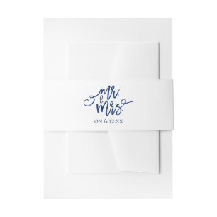 Bandeau De Faire-part Enveloppe de carton d'invitation de mariage / Band