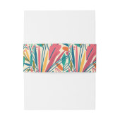 Bandeau De Faire-part Enveloppement coloré de savon floral autour (Dos Example)