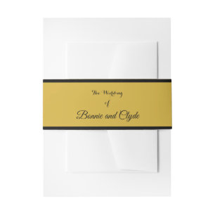 Bandeau De Faire-part Enveloppement de bande de ventre romantique pour l