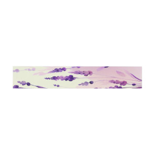 Bandeau De Faire-part Envelopper le Étiquette de savon Lavendar Watercol