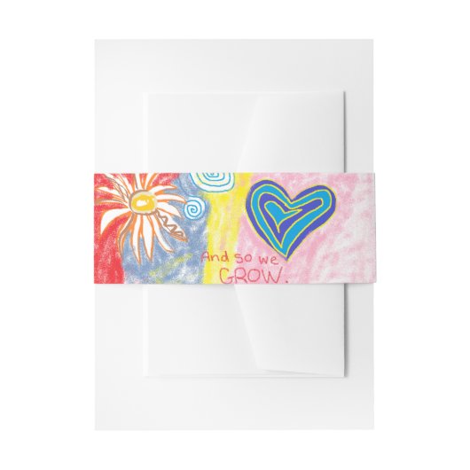 Bandeau De Faire-part Et Donc Nous Augmentons Invitation Belly Band (Devant example)