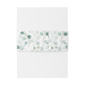 Bandeau De Faire-part Ethereal Eucalyptus Gold Frame Mariage (Dos Example)