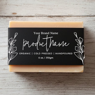 Bandeau De Faire-part Étiquette de Savon Artisanal Biologique à Fleur No