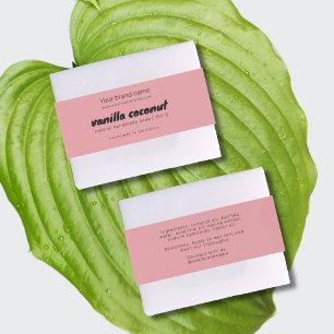 Bandeau De Faire-part Étiquette d'emballage moderne de savon rose