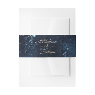 Bandeau De Faire-part Étoile de nuit Sky Celestiy Galaxy Mariage Monogra