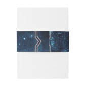 Bandeau De Faire-part Étoile de nuit Sky Celestiy Galaxy Mariage Monogra (Dos Example)