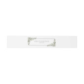 Bandeau De Faire-part Eucalyptus Botanique Sage Vert Mariage d'aquarelle (Plat)