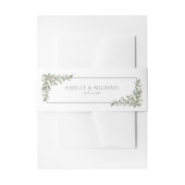 Bandeau De Faire-part Eucalyptus Botanique Sage Vert Mariage d'aquarelle (Devant example)