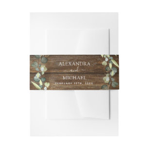 Bandeau De Faire-part Eucalyptus de mariage verdure rustique campagne bo