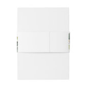 Bandeau De Faire-part Eucalyptus Feuille Gold Géométrique (Dos Example)