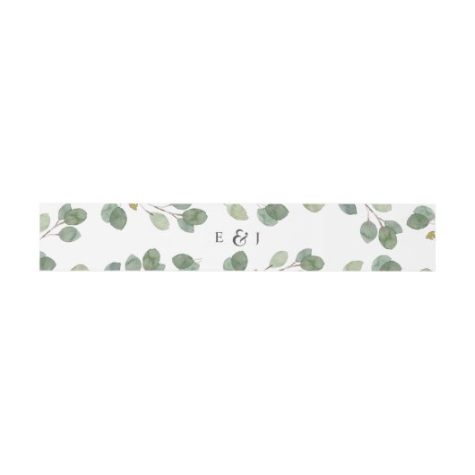 Bandeau De Faire-part Eucalyptus Feuilles (Plat)