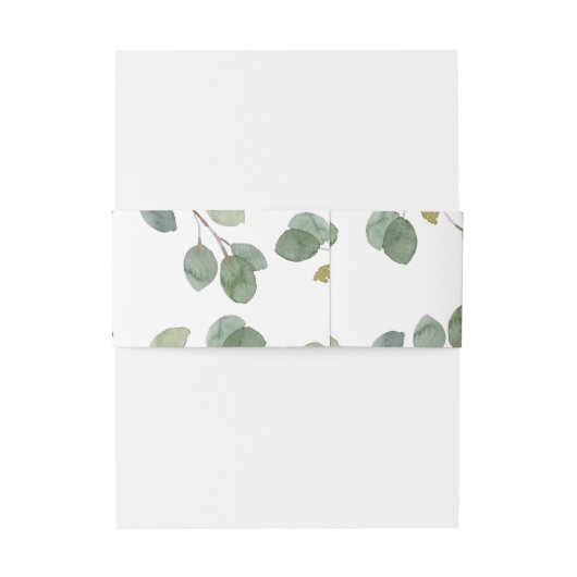 Bandeau De Faire-part Eucalyptus Feuilles (Dos Example)