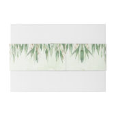 Bandeau De Faire-part Éucalyptus Green Gold Foliing (Dos exemple)