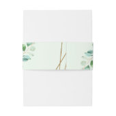 Bandeau De Faire-part Eucalyptus Green Mariage personnalisé (Dos Example)