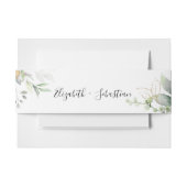 Bandeau De Faire-part Eucalyptus Leaf Faire-part de mariage Belge Band (Devant Example)