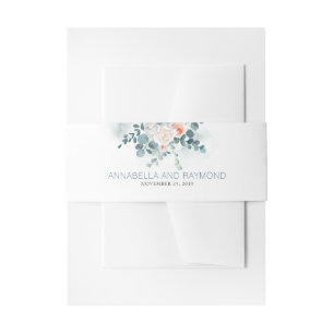 Bandeau De Faire-part Eucalyptus Mariage de bouquet floral et vert