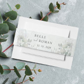 Bandeau De Faire-part Eucalyptus Rustique Mariage aquarelle