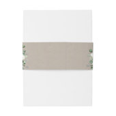 Bandeau De Faire-part Eucalyptus Verdure blanc floral rustique mariage (Dos Example)