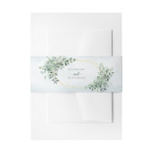 Bandeau De Faire-part Eucalyptus Verdure Or Mariage géométrique (Devant example)