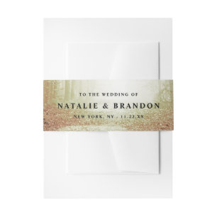 Bandeau De Faire-part Evermore   Forêt de fée enchantée   Mariage orange