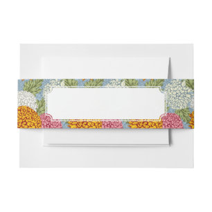 Bandeau De Faire-part Excellent motif avec des chrysanthèmes