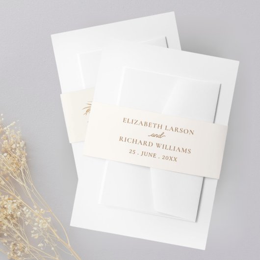 Bandeau De Faire-part Exotique moderne Boho Mariage tropical