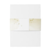 Bandeau De Faire-part Extraordinaire vert émeraude fleurs d'or mariage (Dos Example)