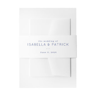 Bandeau De Faire-part Faire Invitation de Mariage Bleue