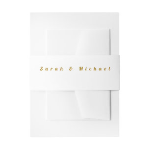 Bandeau De Faire-part Faire-part de mariage avec typographie dorée éléga