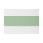Bandeau De Faire-part Faire-part de mariage Belly Bands Monogram Green (Dos exemple)