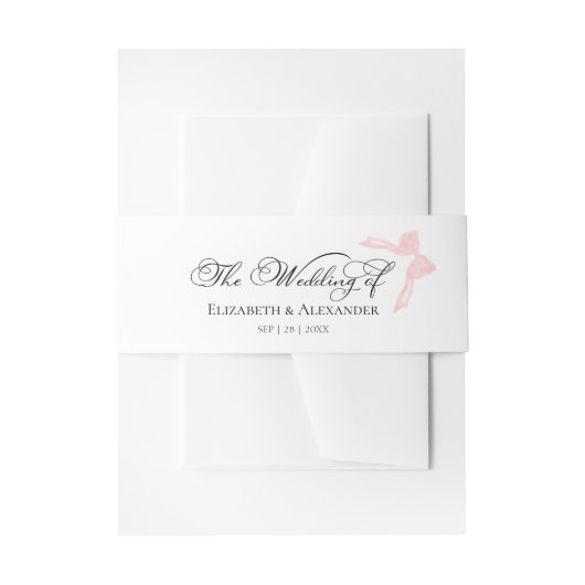 Bandeau De Faire-part Faire-part de mariage Belly | Calligraphie (Devant example)