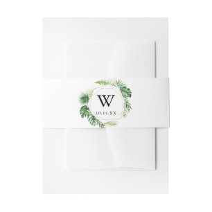 Bandeau De Faire-part Faire-part de mariage de monogramme de destination