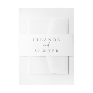 Bandeau De Faire-part Faire-part de mariage de typographie minimaliste T