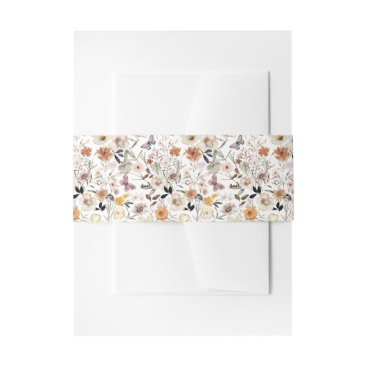 Bandeau De Faire-part Faire-part de mariage Fleurs sauvages de chute (Devant example)