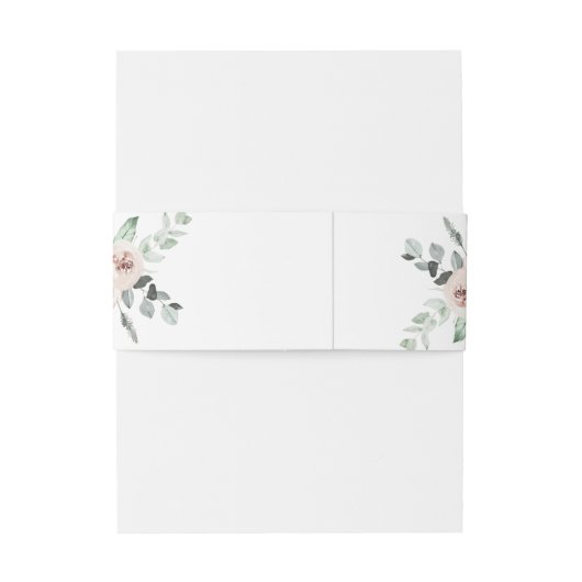 Bandeau De Faire-part Faire-part de mariage florale rose classique (Dos Example)