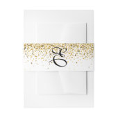 Bandeau De Faire-part Faire-part de mariage Gold Parties scintillant (Devant example)