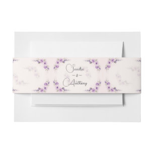 Bandeau De Faire-part Faire-part de mariage Lavender et Blush Rose