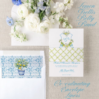 Bandeau De Faire-part Faire-part de mariage méditerranéen Trellis au cit