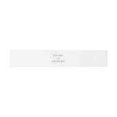 Bandeau De Faire-part Faire-part de mariage Monogramme noir blanc (Plat)