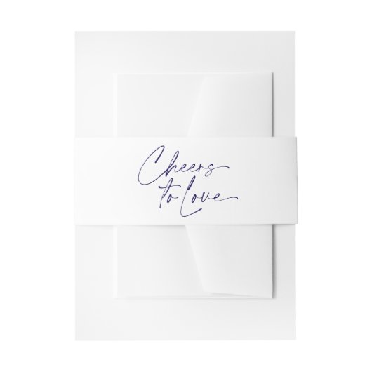 Bandeau De Faire-part Faire tourner l'amour Invitation Bande de ventre (Devant example)