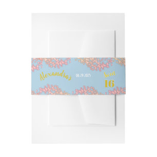 Bandeau De Faire-part Fairytale Princess Parties scintillant Sweet sixte