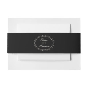 Bandeau De Faire-part Faisceau de mariage classique pour invitation