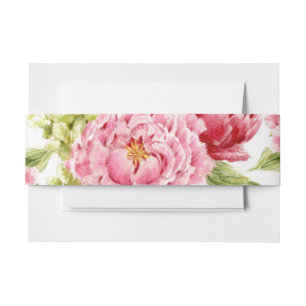 Bandeau De Faire-part Faisceau de ventre d'invitation aux pivoines et hy